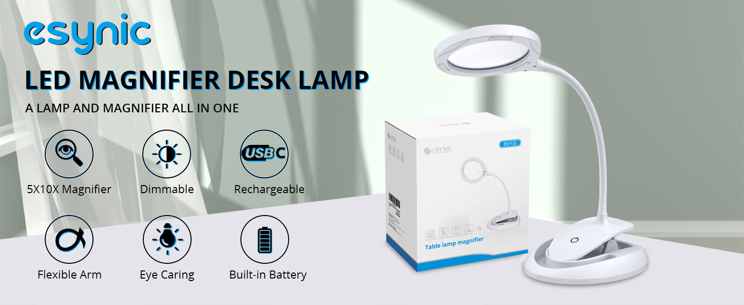 Desk Magnifying light