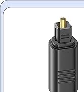 VoroDcip Digital Optical Audio Cable 3 Feet, Spdif Fiber Optic Short Cord, Toslink for Soundbar T...