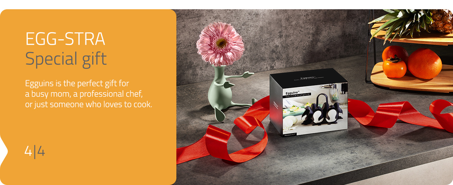 Peleg Design Egguins Multipurpose Egg holder and Cooker