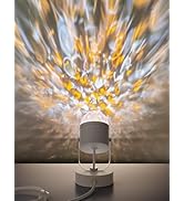 Joyzy Plug in Dynamic Ocean Wave Table Lamp Water Ripple Night Light for Room Party Decoration Mo...