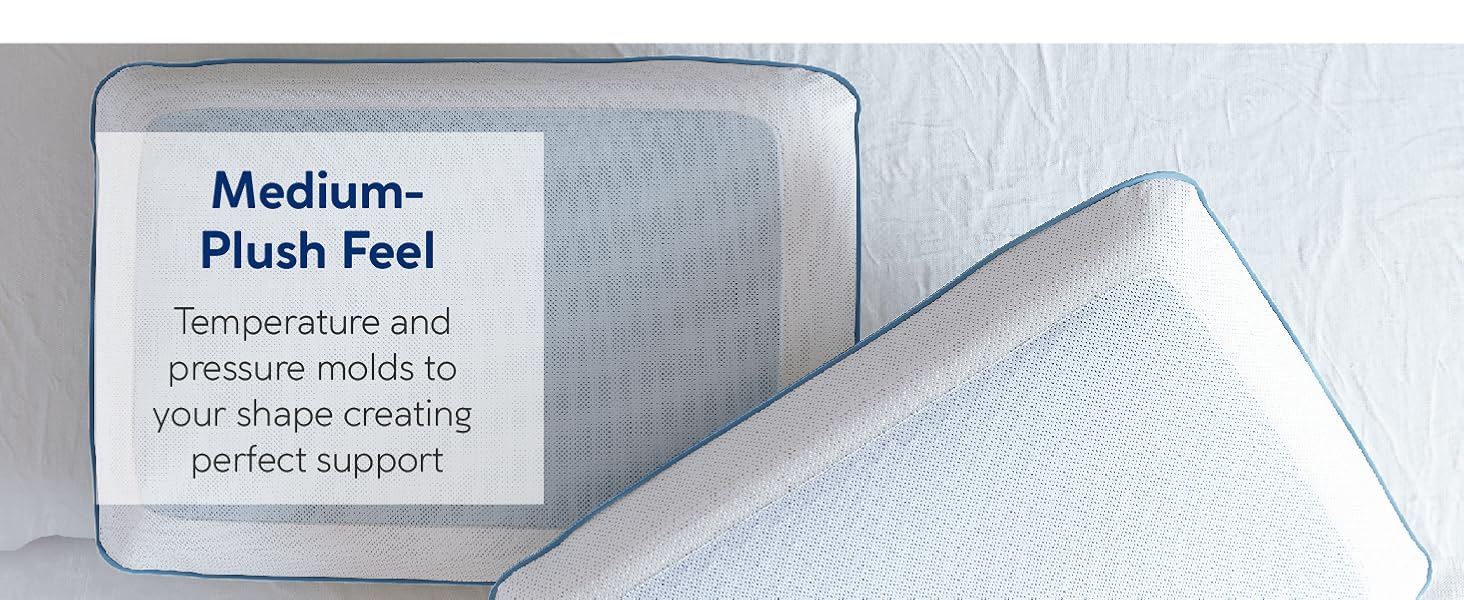 Classic Brands Reversible Cool Gel and Memory Foam Double-Sided Pillow