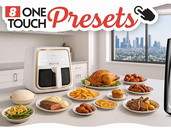 8 cooking presets for air frying at home