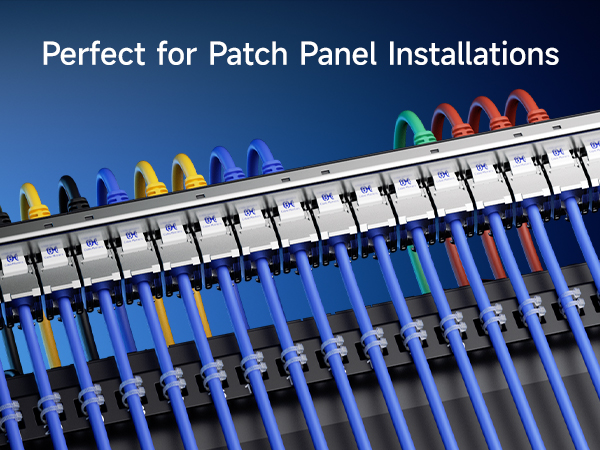 10Gbps 6-Pack RJ45 Shielded Cat6A / Cat6 Keystone Jack with Integrated Shutter