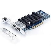 10Gb PCI-E Network Card NIC, Dual RJ45 Ports, Compare to Intel X540-T2, with Intel X540-BT2 Chip,...