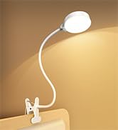 Glocusent 5W 36 LED Reading Clip on Light for Bed, Eye Caring Bed Lamp, 3 Colors &amp; 5 Brightness L...