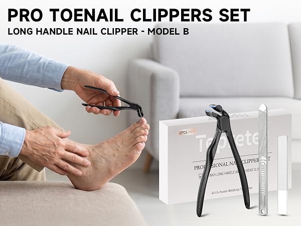 Black toenail clippers