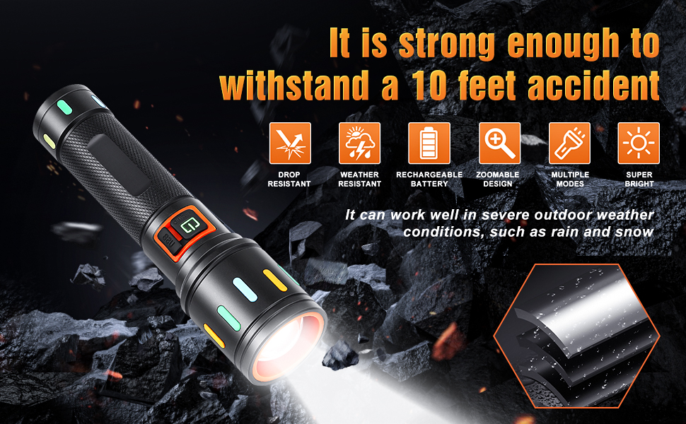 worlds brightest flashlight; led rechargeable flashlight; 100,000 lumen flashlight