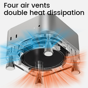 mac mini M4 Pro stand accessories mount cooling Cooler Acrylic Desktop Holder Magnetic