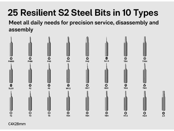 24 in 1 screwdriver set electric mini screwdriver set with case electronics screwdriver set