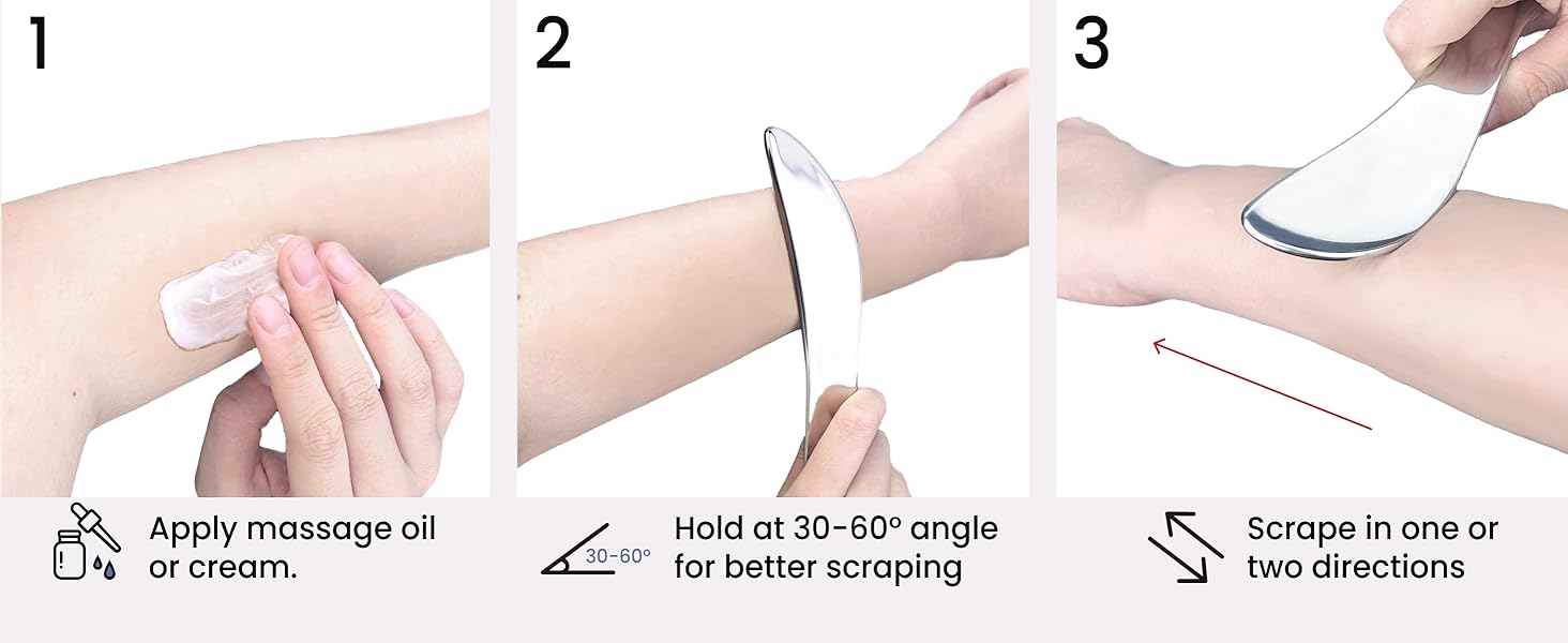 Stainless Steel Gua Sha Muscle Scraper Tool