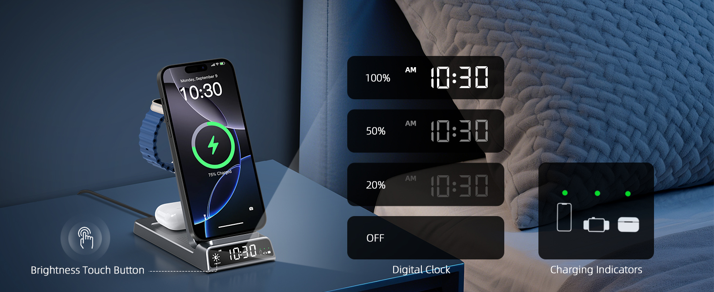 magsafe charger charging station wireless charger iphone magnetic 3 in 1 charging station apple