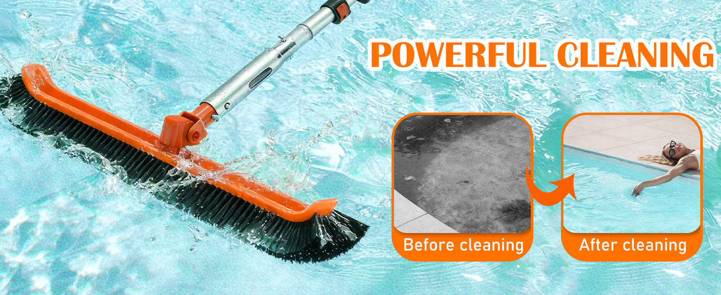 Pool Pole with Brush