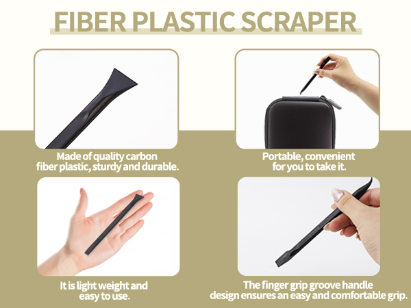 Carbon Fiber Plastic Scrapers Tool