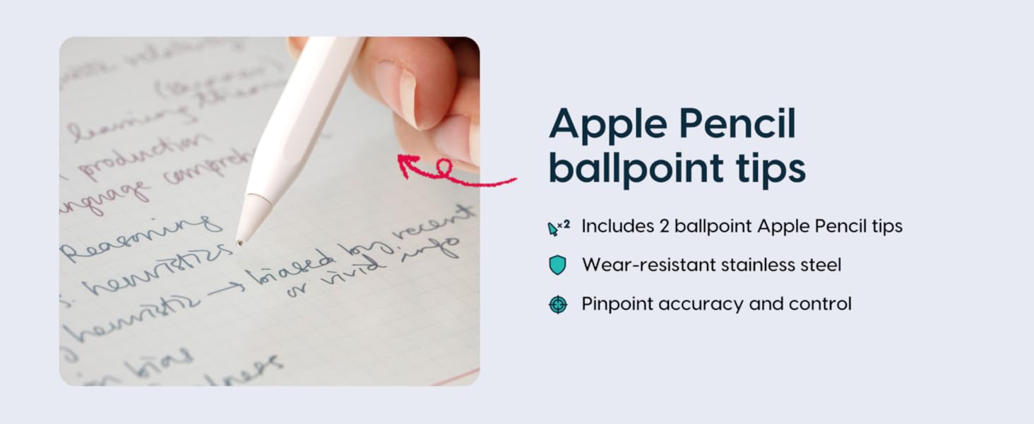 Ballpoint Apple Pencil tips