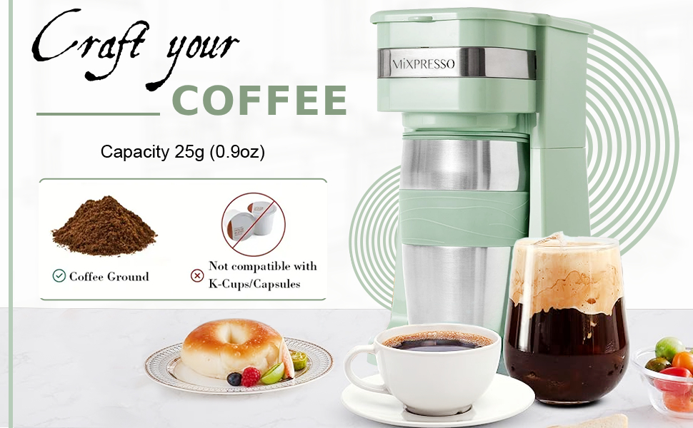 small coffee maker, single cup coffee maker