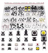 Ransanx 240 Pack Micro Momentary Tactile Push Button Switch 24 Value Micro Switch Momentary Switc...