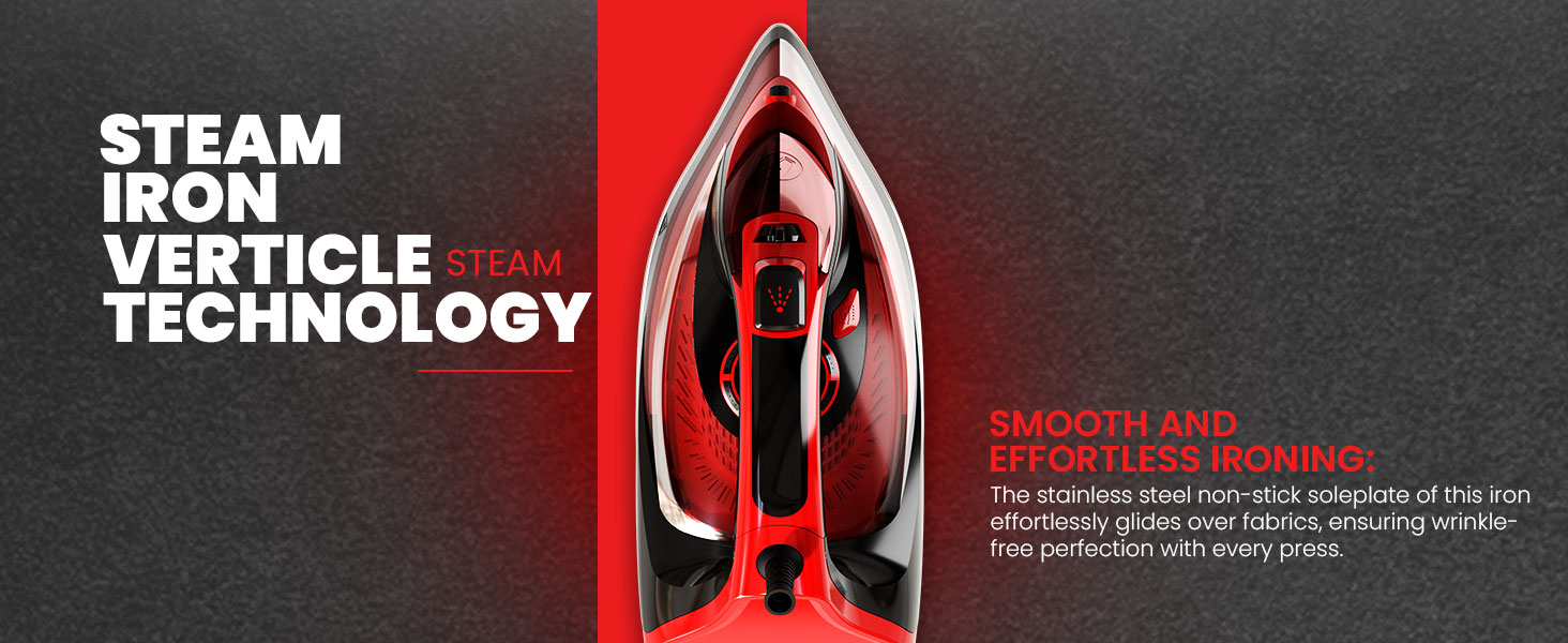 steam iron,steam iron with retractable cord,steam iron for clothes,clothes iron