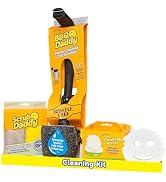 Scrub Daddy Household Cleaning + BBQ Bundle - BBQ Daddy Bristle Free Grill Brush - 2 Microfiber C...