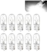 Downhill 10 PCS T10 168 192 Bulb,12V 5W Shockproof Quartz Glass Instrument Light/side Light/Taill...