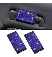 AOCISKA Bling Bling Auto Safety Door Handle Cover,Crystal Diamond Pull Gloves Pads,Rhinestone Lea...