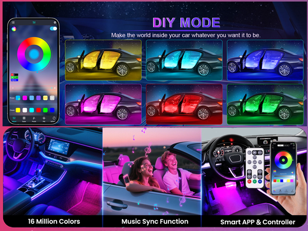 Interior Car Lights, Led Lights for Car Accessories