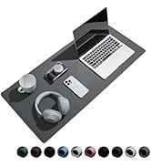 Reniteco Waterproof Large Gaming Mouse Pad with Durable Stitched Edges, Non-Slip Rubber Base, Smo...