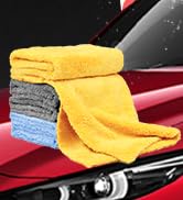 RIDE KINGS Microfiber Towel for Car Cleaning,Cleaning Supplies Upgraded 450gsm Ultra-Thick,Washcl...