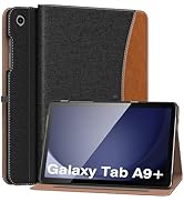MoKo Case for Samsung Galaxy Tab A9 Plus 11" 2023 (SM-X210/SM-X216/SM-X218), PU Leather Multi-Ang...