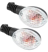 Akozon Motorcycle Turn Signal Light,2PCS Lamp Fit for Kawasaki Para Ninja 250 EX250 2008-2012 KLX...