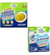 True Fresh 25 Washing Machine Cleaner Tablets &amp; 24 Garbage Disposal Cleaner Tablets, Deep Cleanin...