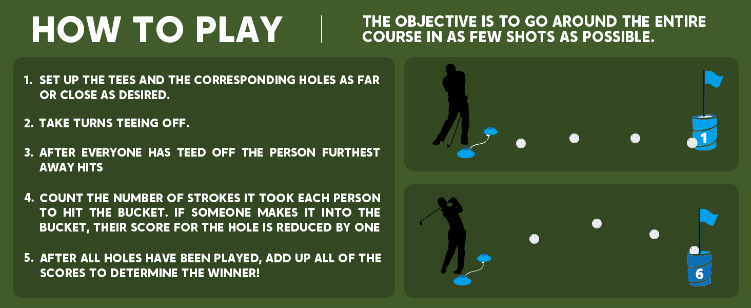 Holes Golf Practice Game Flag Chipping Outdoor Indoor Backyard Golf Game PAR 3 Golf Game Golf Gifts