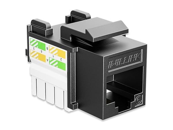 Iwillink Black CAT6 RJ45 keystone Jack