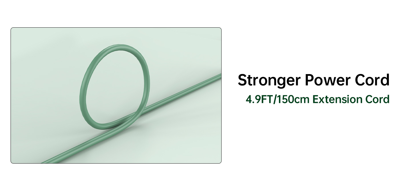 4.9FT/150CM longer extension power cord