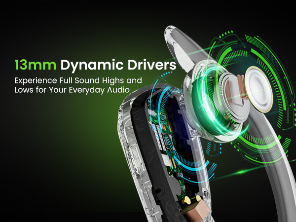 13mm Dynamic Drivers Experience Full Sound Highs and Lows for Your Everyday Audio