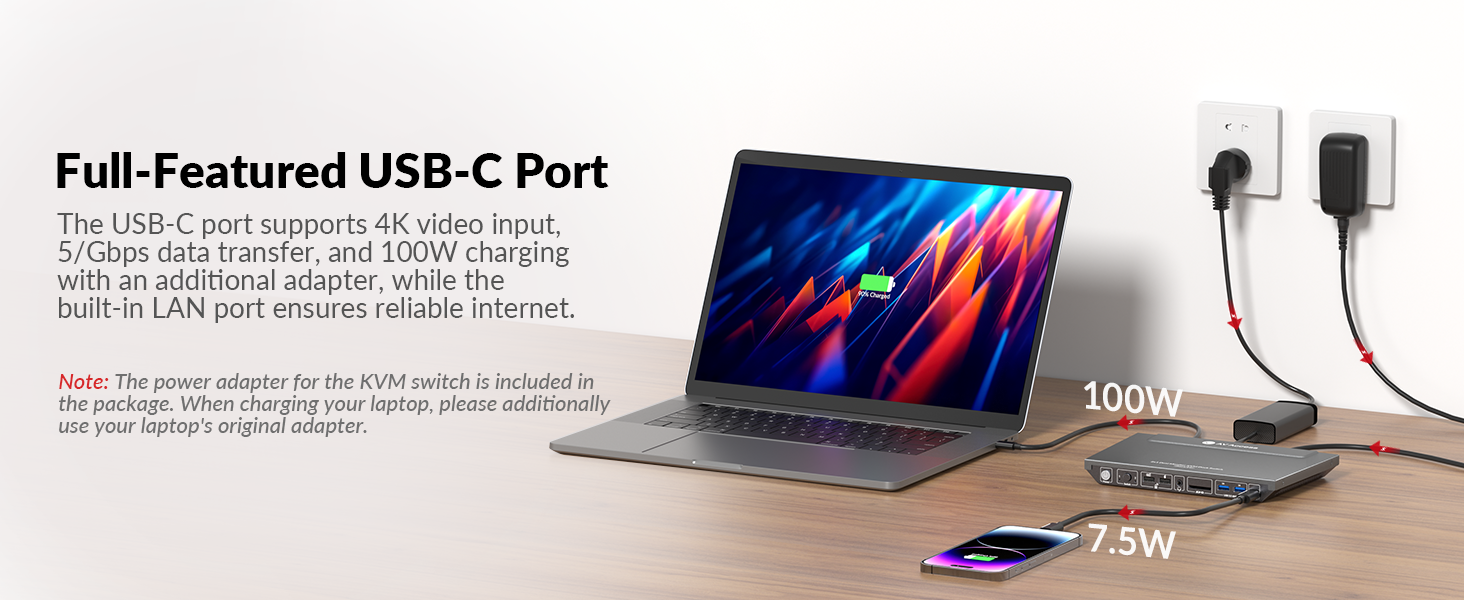 kvm switch docking station