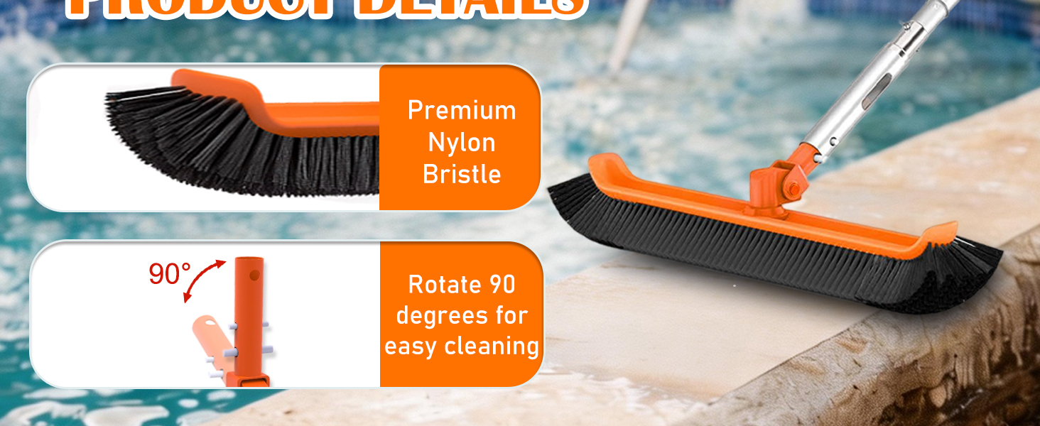 Pool Pole with Brush