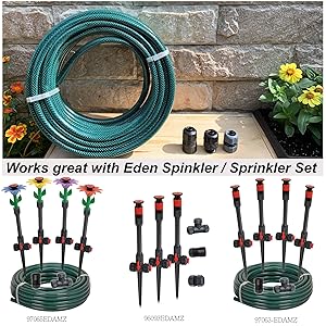 Multiple uses for 50 ft garden hose and connectors