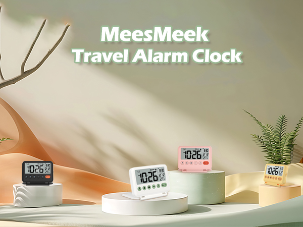 MeesMeek Travel Alarm Clock