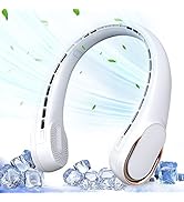 ASNUG Portable Neck Fan, Bladeless Neck Fan, USB Rechargeable Personal Fan, 4000 mAh Battery Oper...