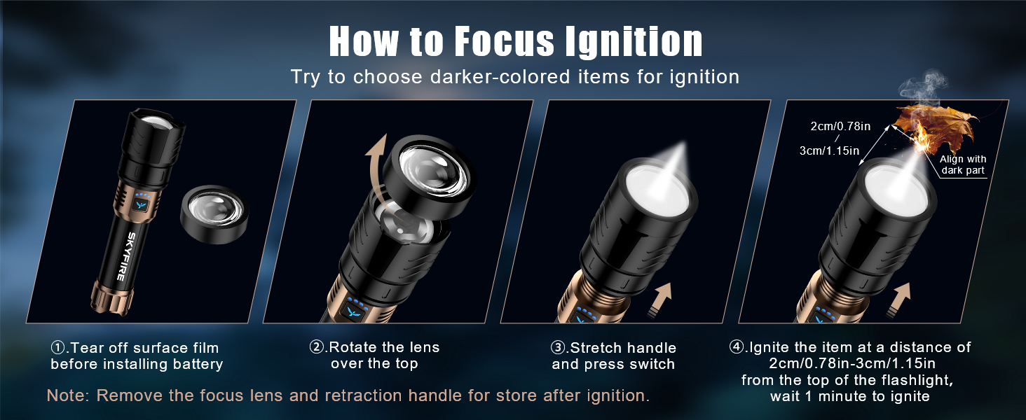 SKYFIRE LED Flashlights High Lumens 1097