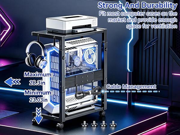 sturdy computer tower stand