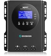 ECOBOSS 60A MPPT Solar Charge Controller 12V/24V/36V/48V Auto, Max 150V PV Input, LCD Display, Ad...