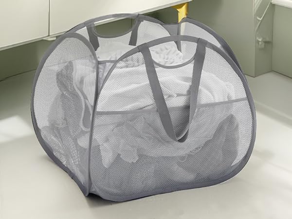 Mesh Laundry Basket Hamper