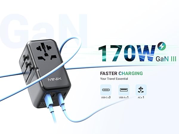 170W Travel Charger