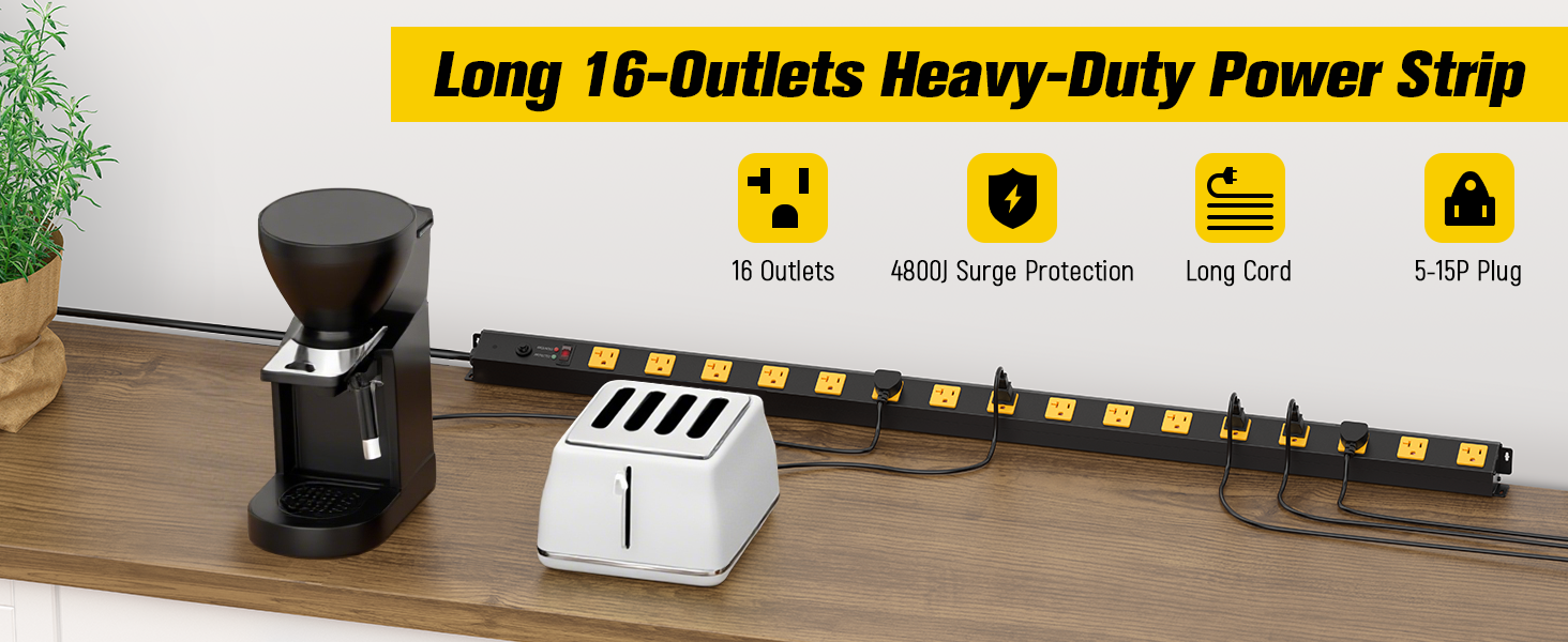 16-Outlets Power Strip