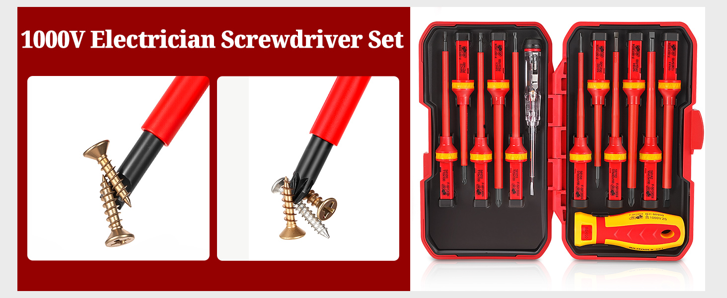 Insulated Electrician Screwdriver Set