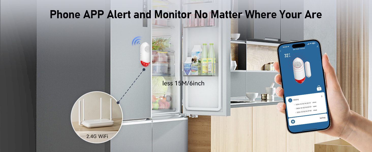 Phone APP Alert and Monitor No Matter Where Your Are AW401S