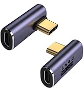 ShineeKee 90 Degree Right Angle USB C Adapter 40Gbps Data Transfer USB 4.0/Thunderbolt 4 Type C M...