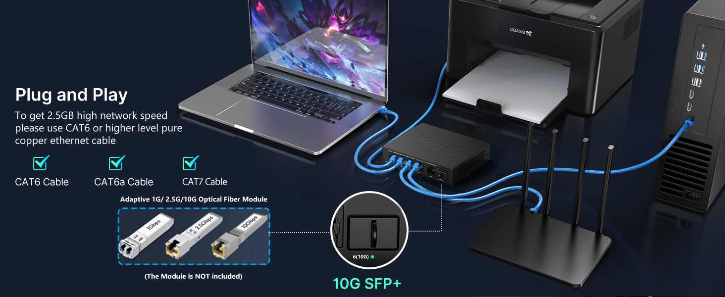 5 port 2.5gb ethernet switch unmanaged