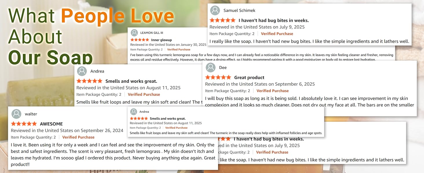 What People Love About Our Soap